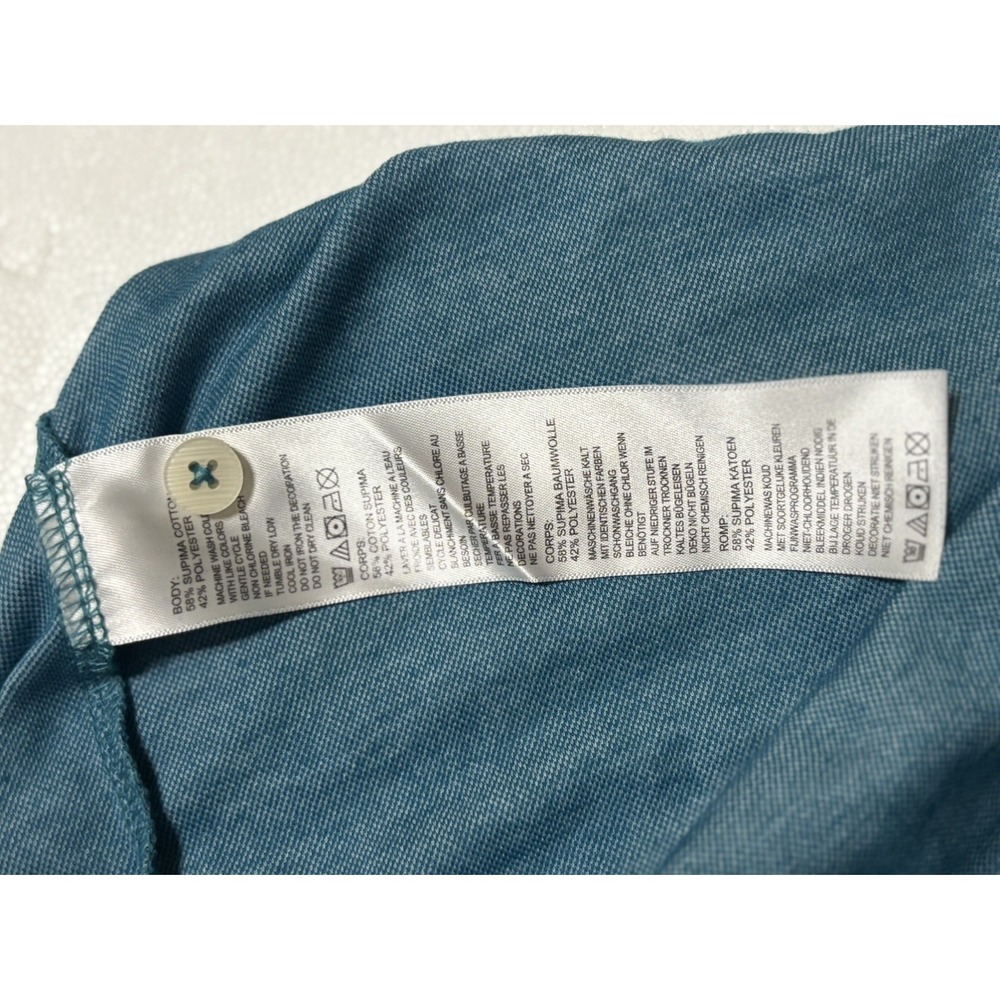 Tommy Bahama Polo NWT Playa To Win Maritime Blue Marlin Logo SS New Small - Picture 9 of 11